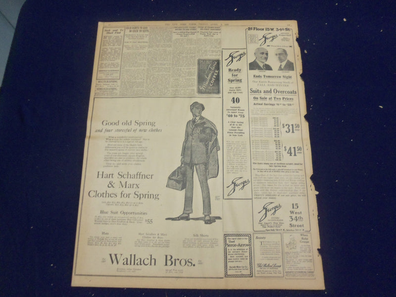 1920 APRIL 2 NEW YORK TIMES - 6,000 MEN OUT; FERRY SERVICE CRIPLED - NT 8278
