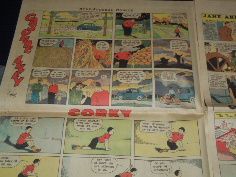 1939 OCTOBER 22 & 29 MINNEAPOLIS STAR JOURNAL COLOR COMICS LOT OF 2 - NP 2151X
