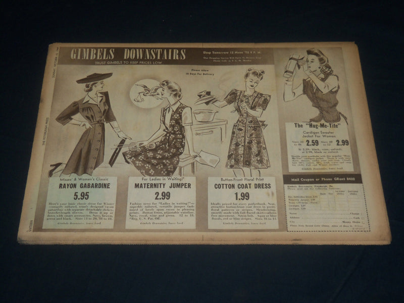 1944 OCTOBER 15 THE PITTSBURGH PRESS SUNDAY ROTO SECTION - APPLES - NP 4467