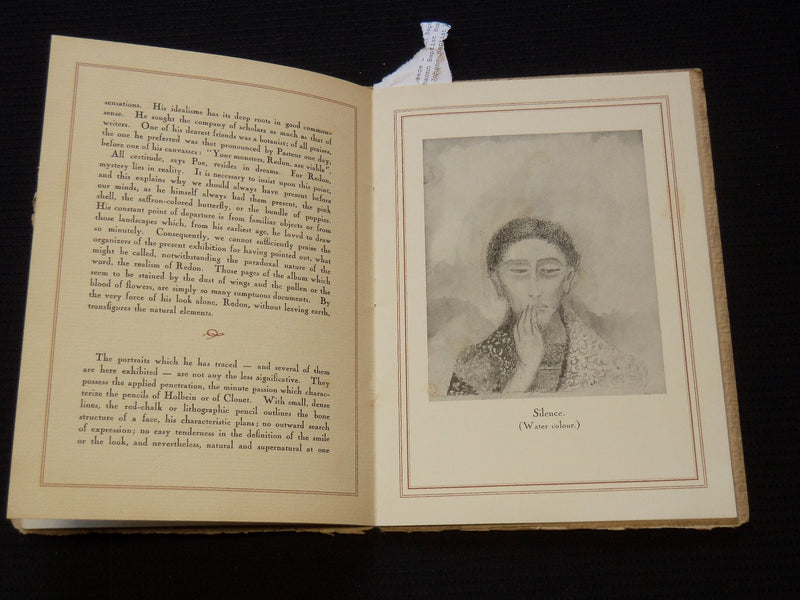 1928 ODILON REDON EXHIBITION OF PAINTINGS CATALOGUE - J 8103
