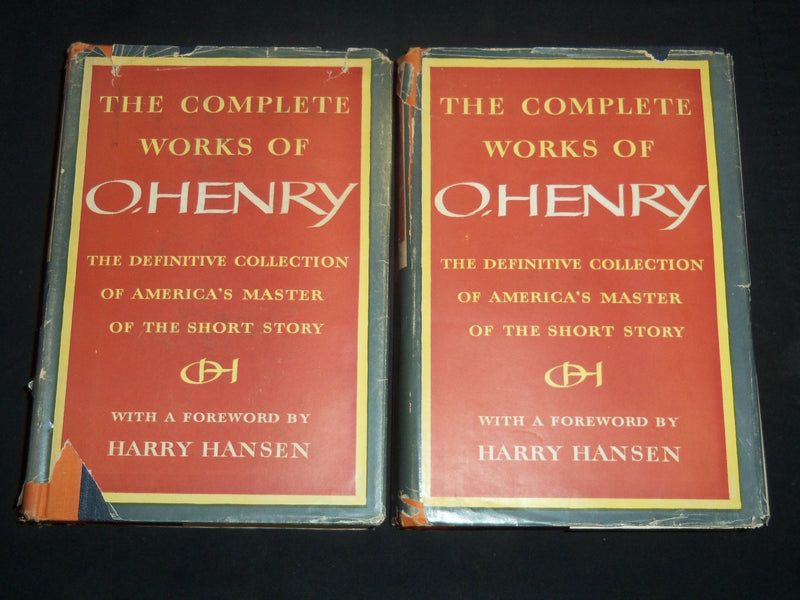 1953 THE COMPLETE WORKS OF O'HENRY BY HARRY HANSEN - VOLUME 1 & 2 - KD 5293M