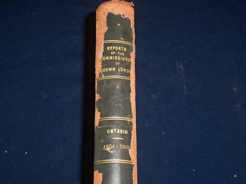 1902 REPORT OF THE COMMISSIONER OF CROWN LANDS PROVINCE OF ONTARIO - KD 2650