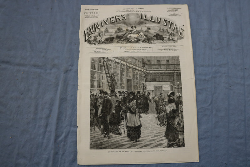 1882 DEC 30 L'UNIVERS ILLUSTRE - DISTRIBUTION DE LA PRIME - FRENCH - NP 8568