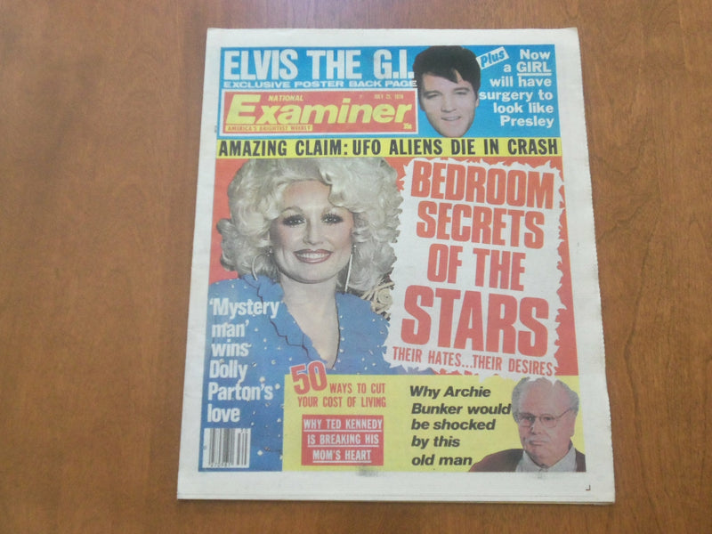 1978 JULY 25 NATIONAL EXAMINER NEWSPAPER - ELIVS THE G.I. POSTER - NP 4728