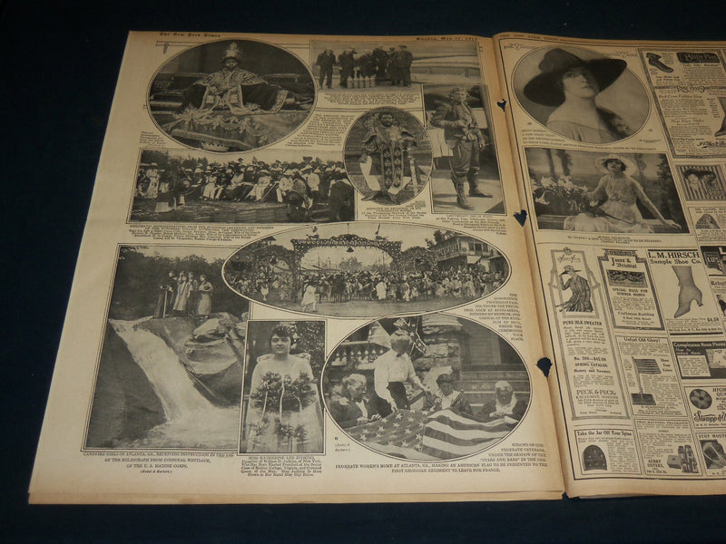1917 MAY 27 NEW YORK TIMES PICTURE SECTION - LIBERTY LOAN APPLICATION - NT 8983