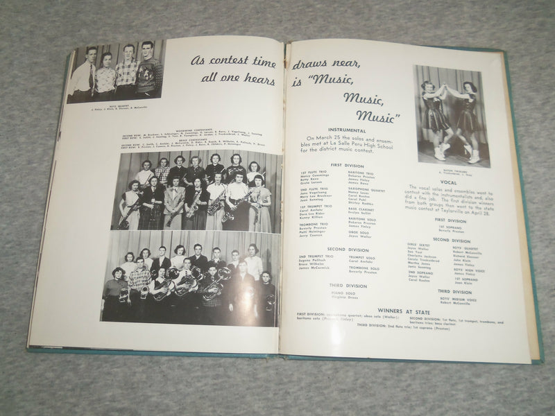 1950 ATODNEM MENDOTA HIGH SCHOOL YEARBOOK - MENDOTA, ILLINOIS - YB 2481