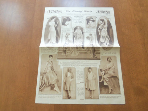 1929 MARCH 20 NEW YORK EVENING WORLD - SPRING FASHION SECTION - NP 5010