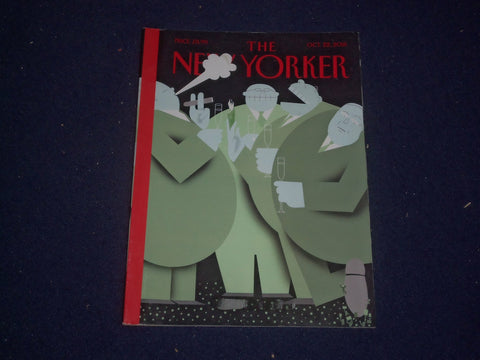 2018 OCTOBER 22 THE NEW YORKER MAGAZINE - ILLUSTRATED COVER - NY 2304