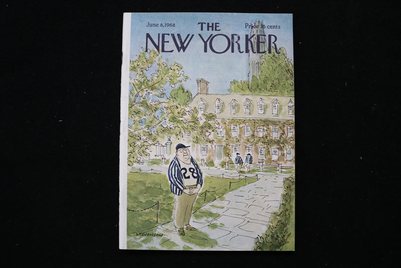 1968 JUNE 8 NEW YORKER MAGAZINE - GREAT ILLUSTRATED COVER - NY 2756