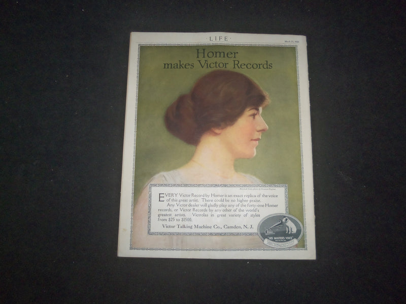 1920 MARCH 25 LIFE MAGAZINE - REAR VIEW OF WHAT IS GOING ON AT THE FRONT- L 770Q