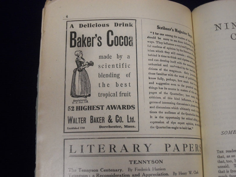 1909-1911 THE NINETEENTH CENTURY & AFTER PERIODICAL LOT OF 5 - NICE ADS - O 2912