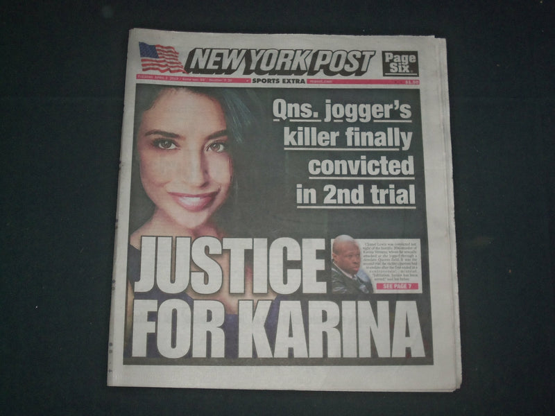 2019 APRIL 2 NEW YORK POST NEWSPAPER- JUSTICE FOR QUEEN'S JOGGER KATRINA VETRANO