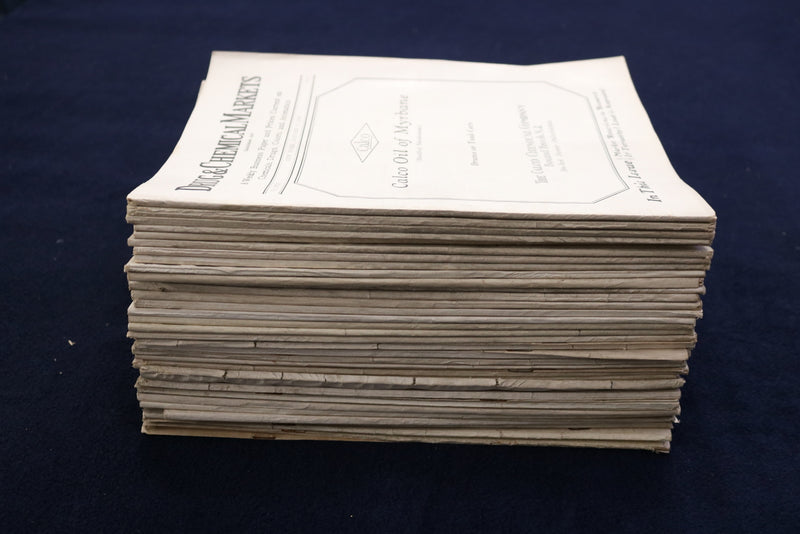 1926 DRUG & CHEMICAL MARKETS WEEKLY MAGAZINE - LOT OF 50 - O 3631