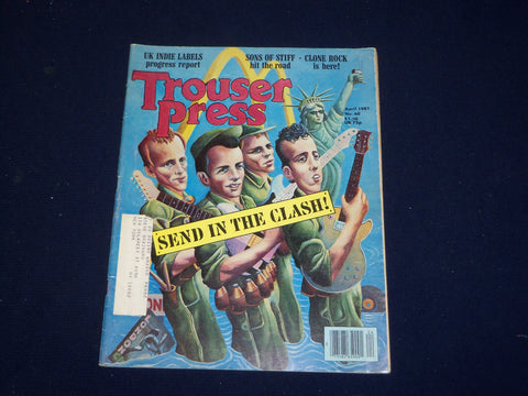 1981 APRIL TROUSER PRESS MAGAZINE - THE CLASH COVER - SP 9611