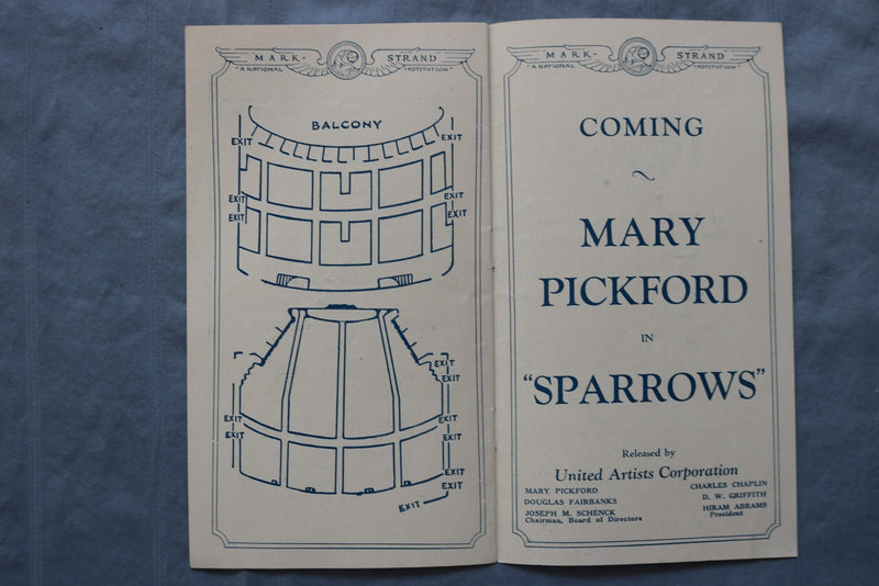 1926 APRIL 18 OLD LOVES AND NEW - LEWIS STONE- STRAND THEATRE PROGRAM - K 2738
