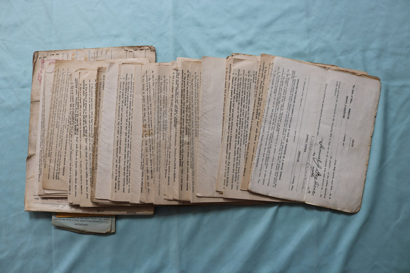 1920'S-1930'S OHIO MOTOR VEHICLE SALES CERTIFICATES - LOT OF 130 - K 2548