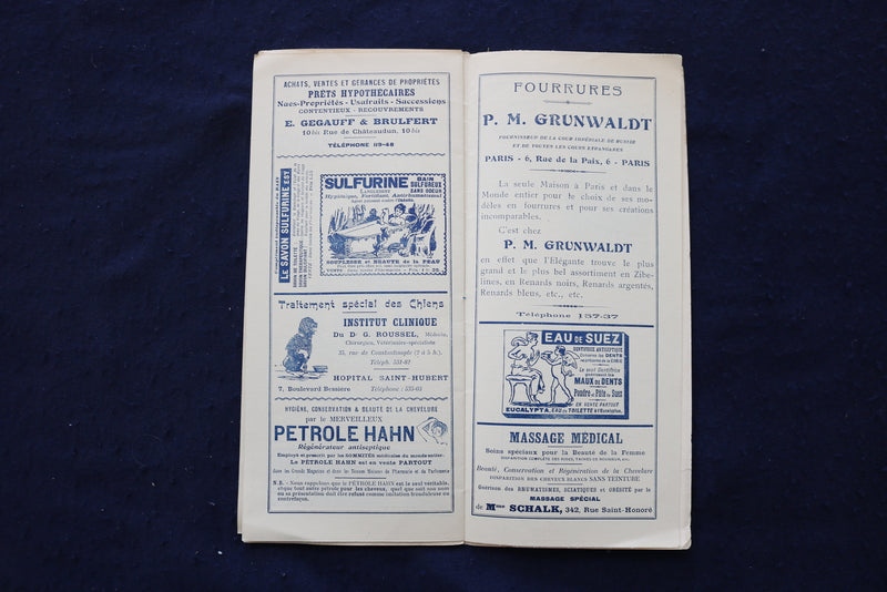 1905 MARCH 12 OLYMPIA THEATRE - LES FRERES ISOLA - PROGRAM - K 1670