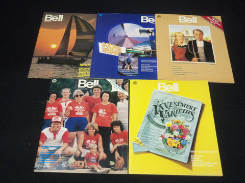 1982-1983 NEW JERSEY BELL MAGAZINES LOT OF 5 ISSUES - K 2147