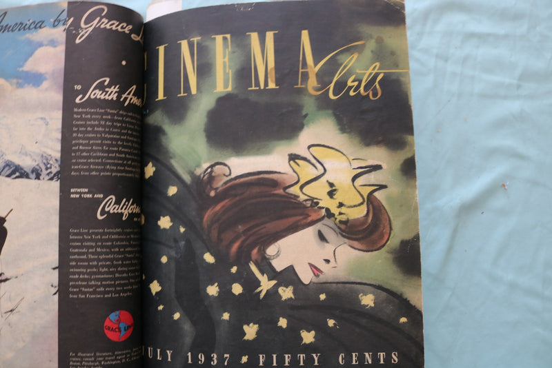 1937 JUNE, JULY, SEPTEMBER CINEMA ARTS MAGAZINE - BOUND VOLUME - E 26485