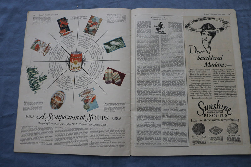 1928 JUNE WOMAN'S WORLD MAGAZINE - ILLUSTRATIONS/STORIES/ADS - SP 4783Q