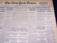 1936 MARCH 24 NEW YORK TIMES - MUSSOLINI NATIONALIZES KEY DEFENSE - NT 1843