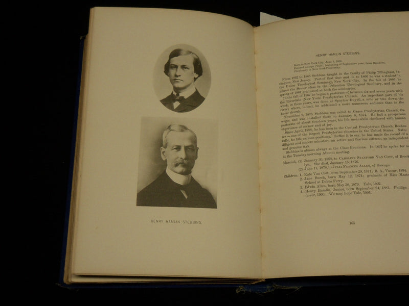 1899 CLASS OF 1862 YALE PORTRAITS AND SKETCHES BOOK - LIMITED EDITION - KD 6316