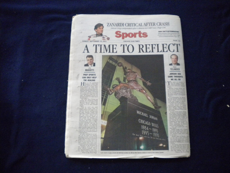 2001 SEPTEMBER 16 CHICAGO SUN-TIMES NEWSPAPER - BUSH 