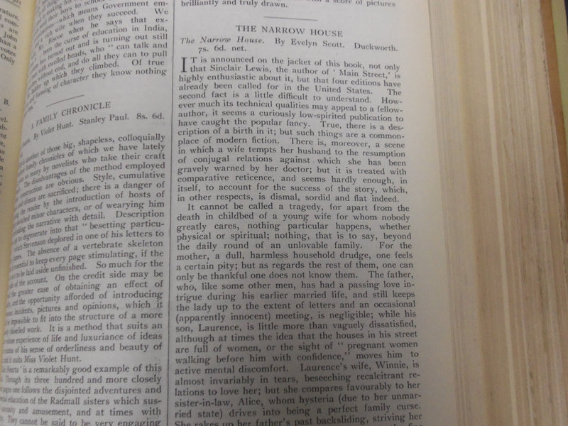 1921 SATURDAY REVIEW 2 BOUND VOLUMES - COMPLETE YR- PUBLISHED IN LONDON - R 1136