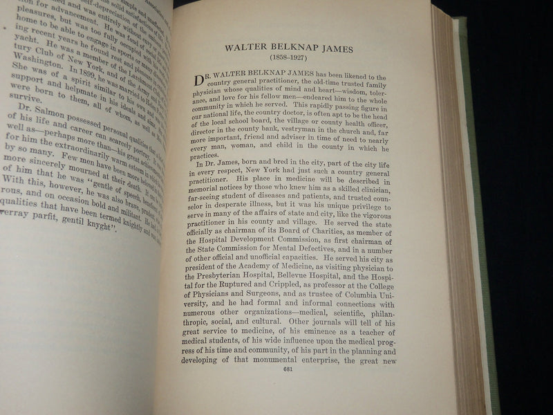1927 MENTAL HYGIENE QUARTERLY MAGAZINE BOUND VOLUME NO. 11 - SIGNED - KD 2756W