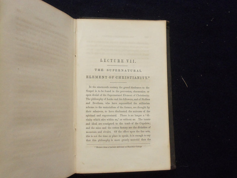 1851 LECTURES ON THE PROGRESS OF CIVILIZATION HARDCOVER BOOK -JOHN LORD- KD 8447