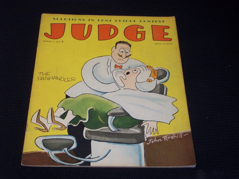 1931 MARCH 7 JUDGE MAGAZINE - THE PANHANDLER FRONT COVER - E 4747