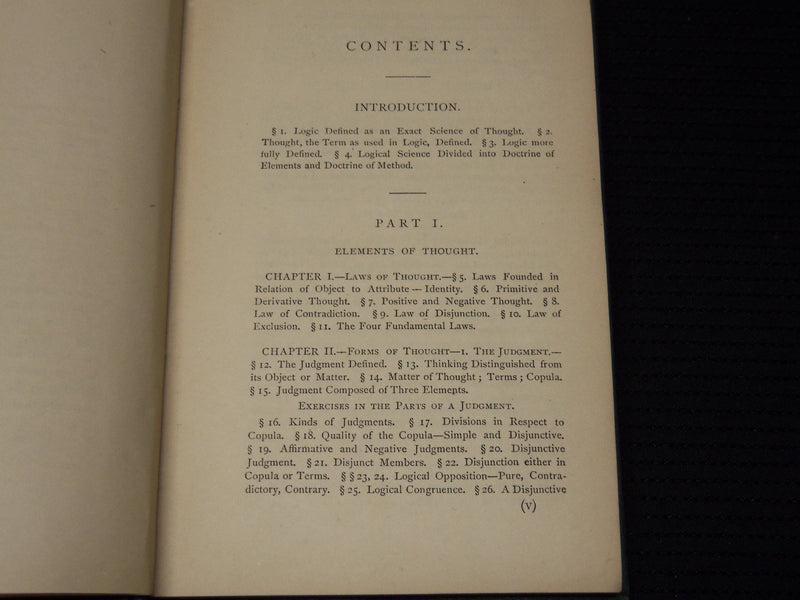 1876 LOGICAL PRAXIS PRINCIPALS BOOK BY HENRY N. DAY - KD 9421