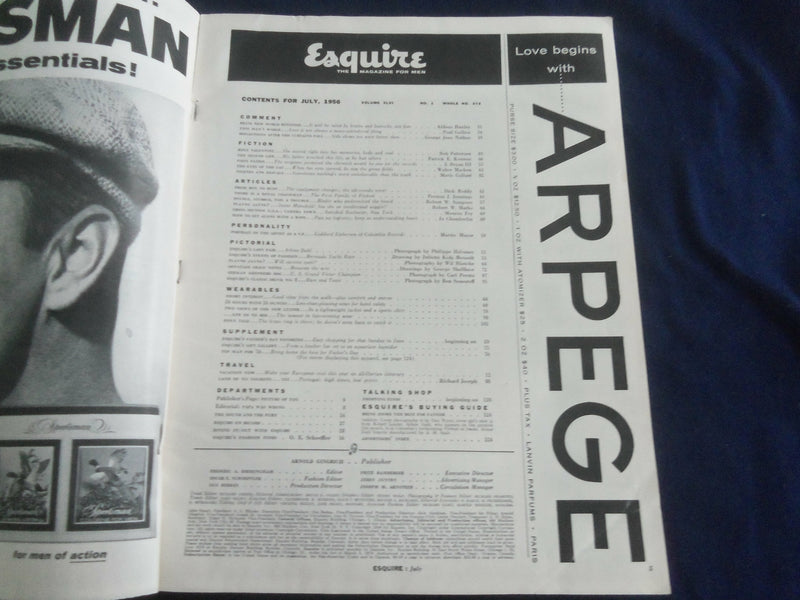 1956 JULY ESQUIRE MAGAZINE - ARLENE DAHL: ESQUIRE'S FAIR LADY - SP 1222G