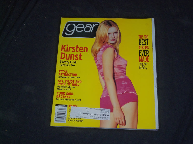 1999 DECEMBER GEAR MAGAZINE - KIRSTEN DUNST COVER - CW 756