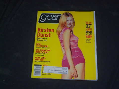 1999 DECEMBER GEAR MAGAZINE - KIRSTEN DUNST COVER - CW 756