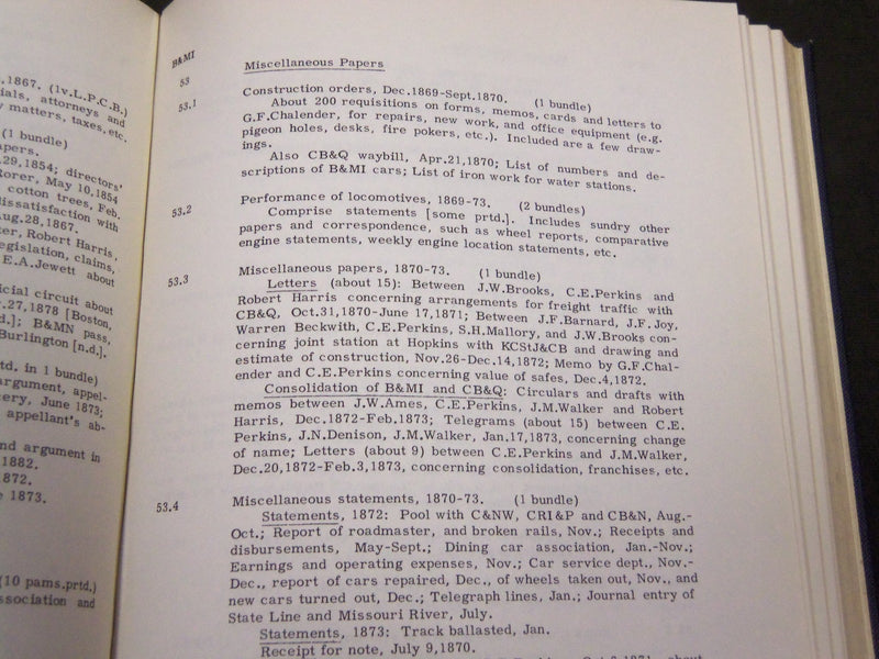 1949 GUIDE TO THE BURLINGTON ARCHIVES BY ELISABETH JACKSON BOOK - KD 1933