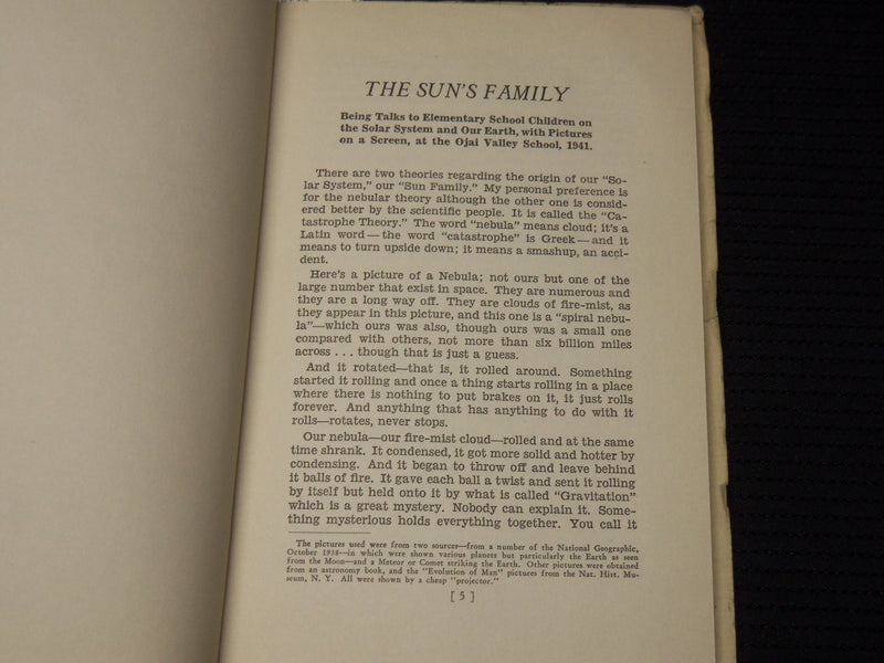 1941 THE SUN'S FAMILY AND THE SHOP IN SCHOOL & HOME SIGNED BY YEOMANS - K 625