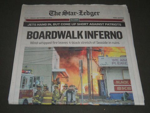 2013 SEPTEMBER 13 THE STAR-LEDGER NEWSPAPER - BOARDWALK INFERNO - NP 2558
