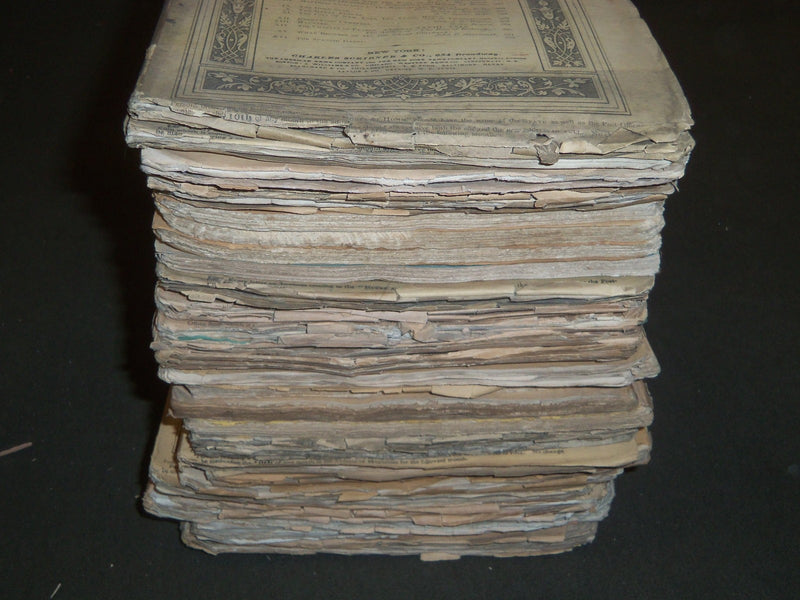1866-1870 THE HOURS OF AT HOME MAGAZINE LOT OF 37 - CIVIL WAR ARTICLES - WR 853