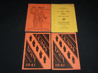 1947 WILLIAM PENN HIGH SCHOOL PROGRAMS LOT OF 4 - HARRISBURG, PA - J 6554