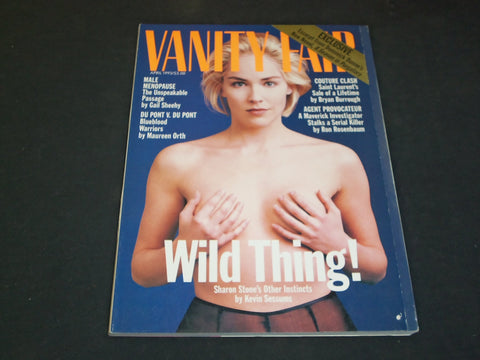 1993 APRIL VANITY FAIR MAGAZINE - SHARON STONE, PHOTO BY LEIBOVITZ - SP 4965