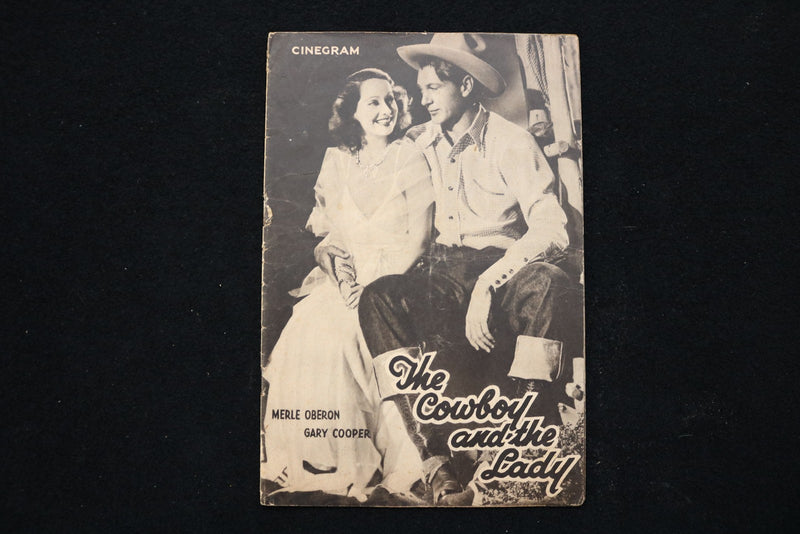 1938 CINEGRAM MAGAZINE - GARY COOPER & MERLE OBERON COVER - E 26396