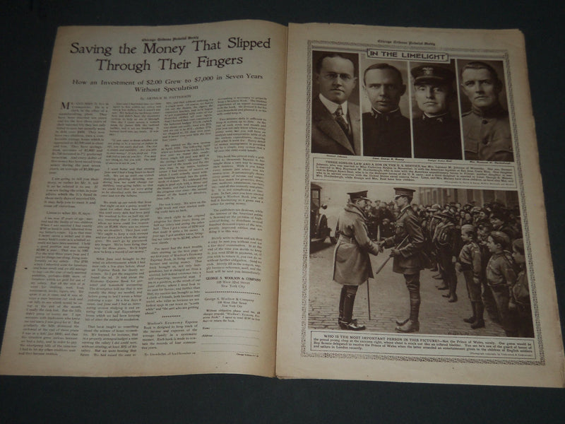 1918 ARPIL 7 CHICAGO SUNDAY TRIBUNE ROTO SECTION - SIR DOUGLAS HAIG - NP 2573