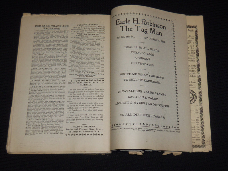 1914 JANUARY PHILATELIC WEST & COLLECTORS WORLD MAGAZINE - W. S. LINCOLN- J 9891