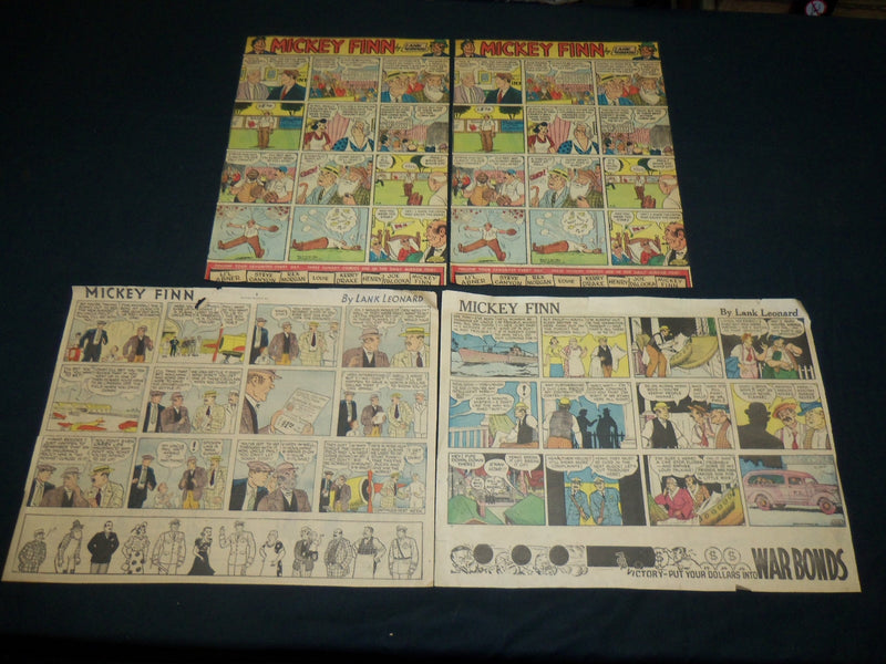 1930'S-1940'S MICKEY FINN COLOR COMIC STRIPS LOT OF 14 - NP 5336