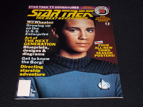 1989 JANUARY STAR TREK NEXT GENERATION MAGAZINE - WILL WHEATON COVER - E 15285