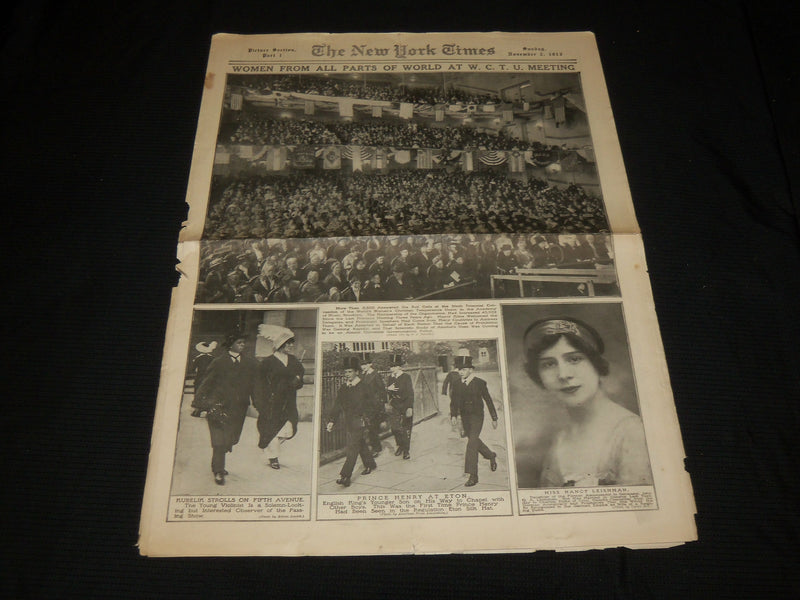 1913 NOV 2 NEW YORK TIMES PICTURE SECTION - WOMEN AT TEMPERATURE MEET - NP 5613