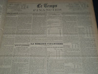 1931 OCTOBER-DECEMBER LE TEMPS FRENCH NEWSPAPER BOUND VOLUME - VB 10