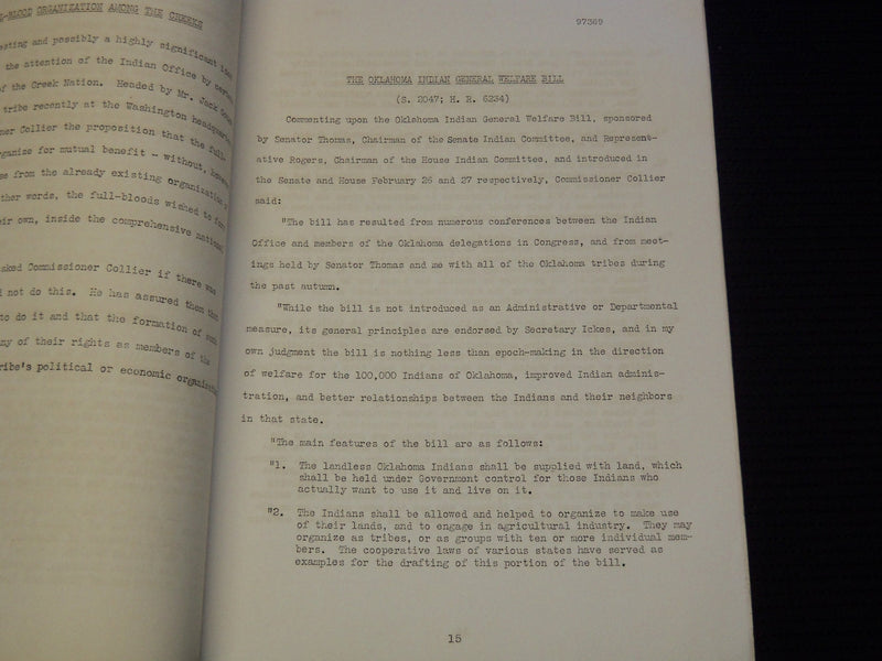 1935 INDIANS AT WORK A NEWS SHEET FOR THE INDIAN SERVICE BOOK - J 9278
