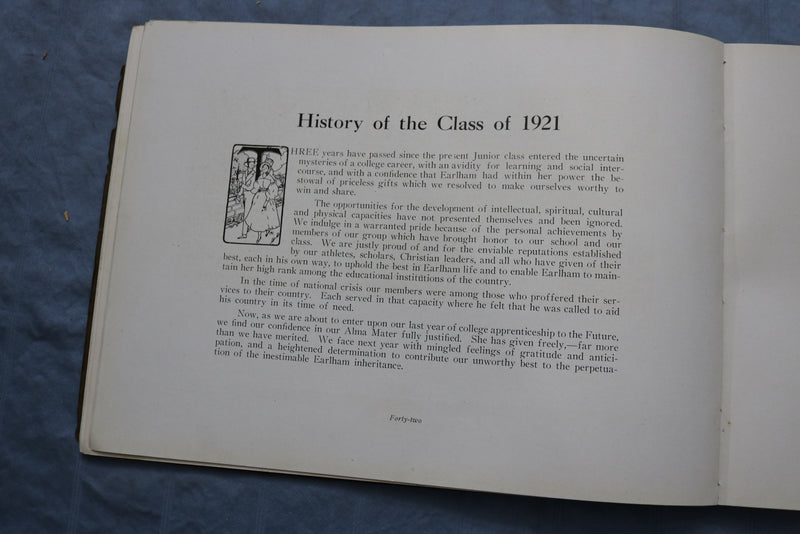 1920 THE SARGASSO EARLHAM COLLEGE YEARBOOK - RICHMOND, INDIANA - YB 3423